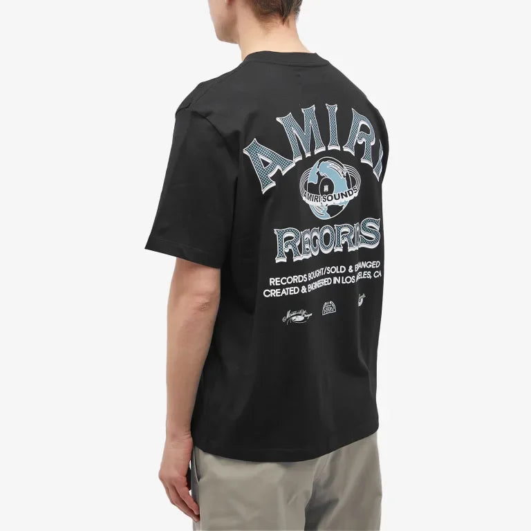 Amiri Global Records Tee - Black