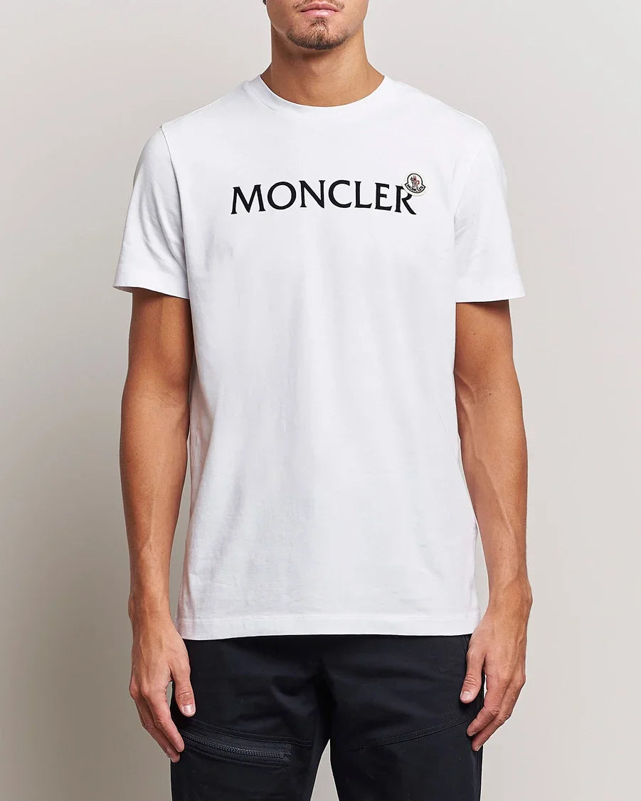 Moncler flocked-logo cotton T-shirt