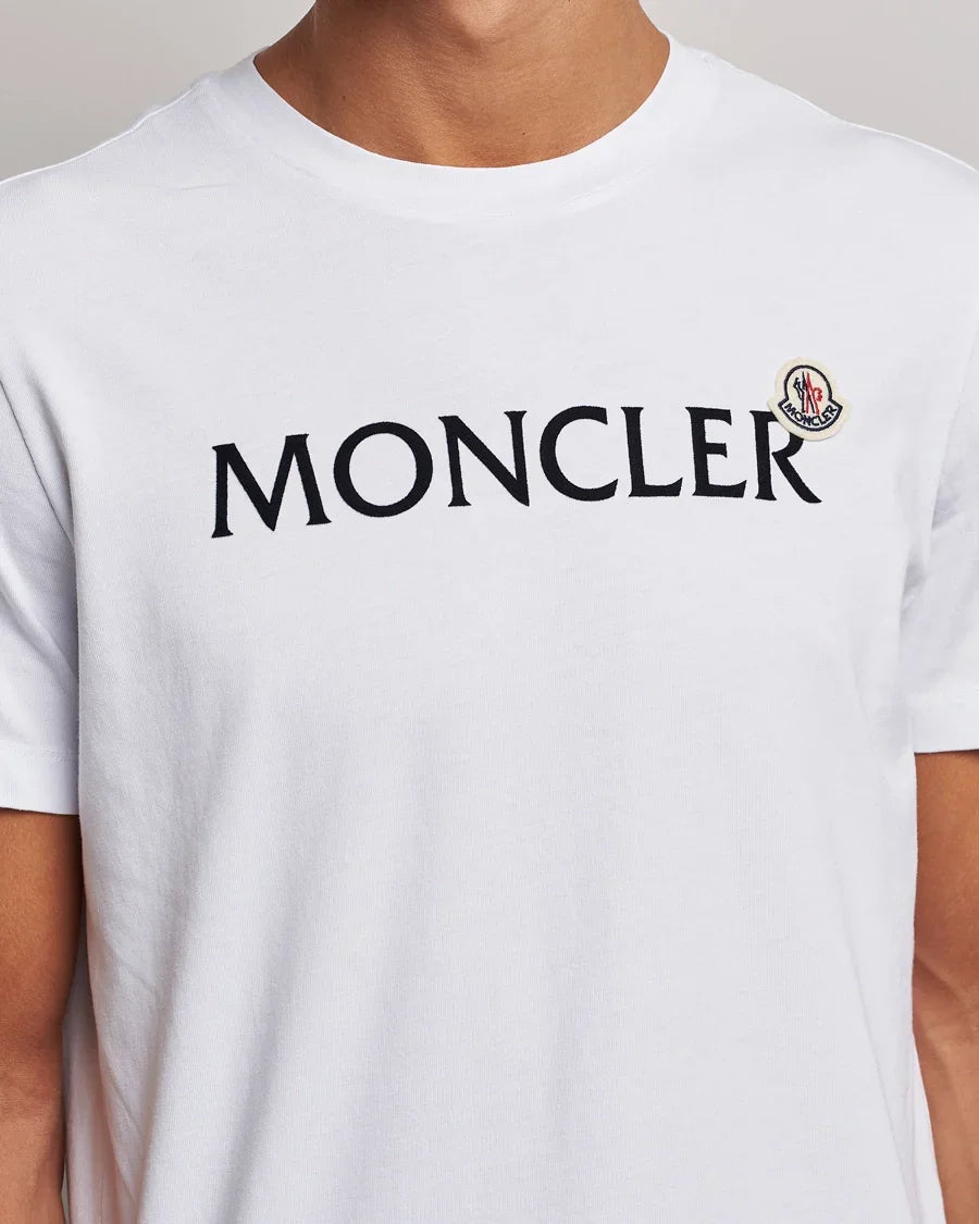 Moncler flocked-logo cotton T-shirt