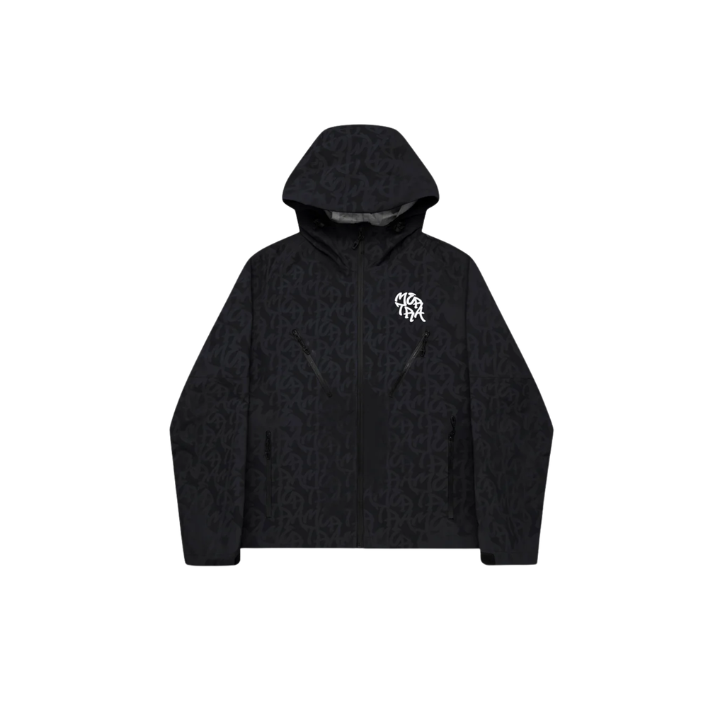 Mertra Monogram Shell Jacket Black - dconcept.eu