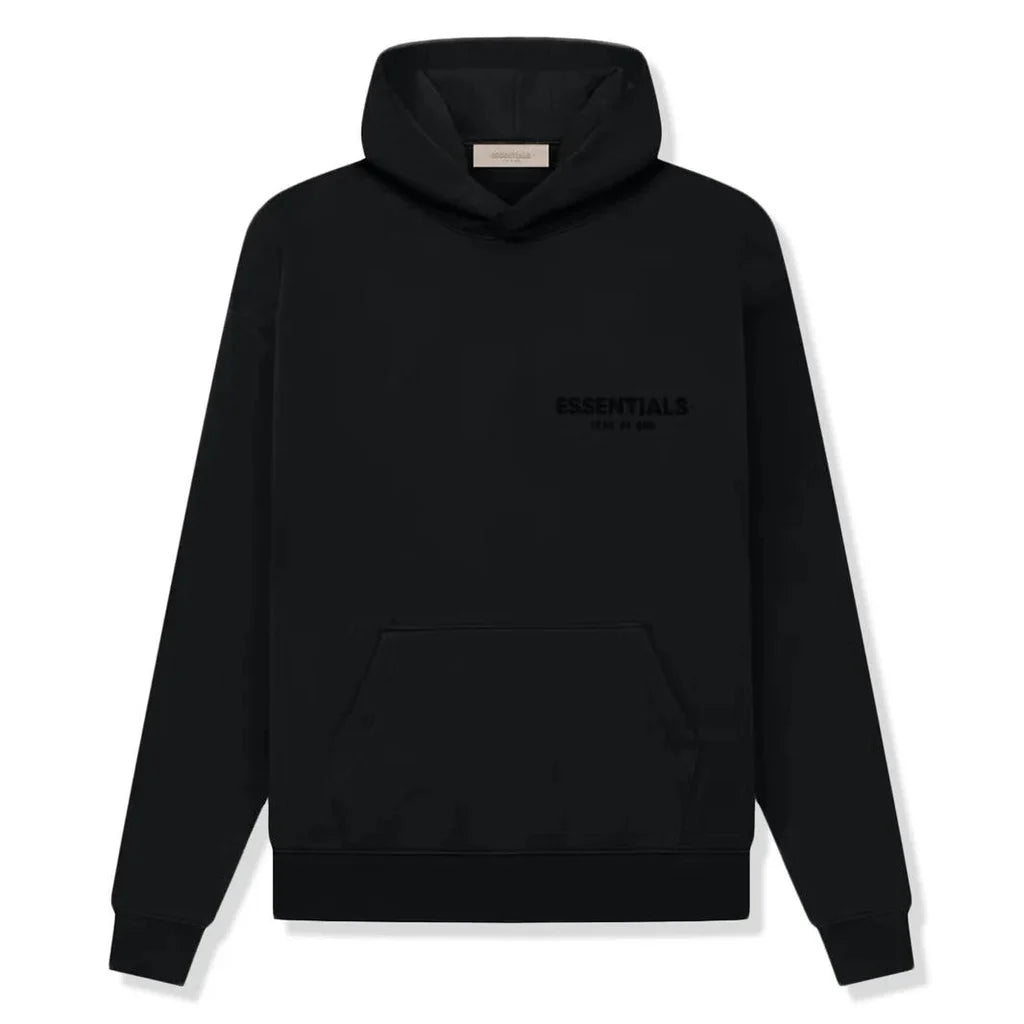 Fear of God Essentials Hoodie - Black Stretch Limo