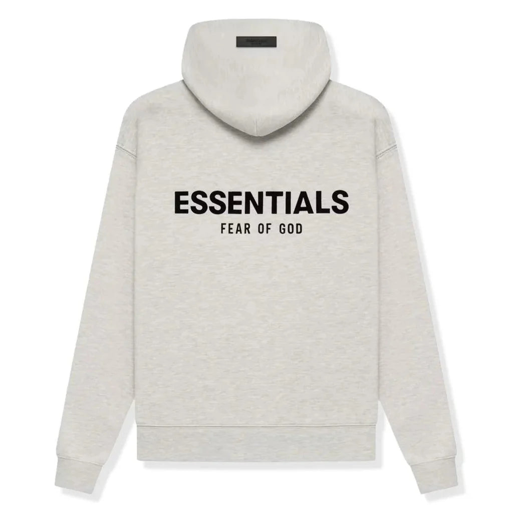 Fear of God Essentials Hoodie - Light Oatmeal Grey