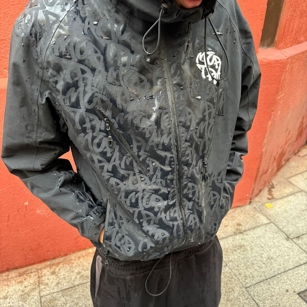 Mertra Monogram Shell Jacket Black - dconcept.eu