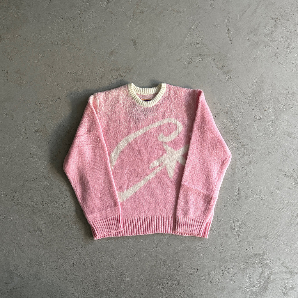 Corteiz C Star Mohair Knit Sweater 'Pink' - dconcept.eu