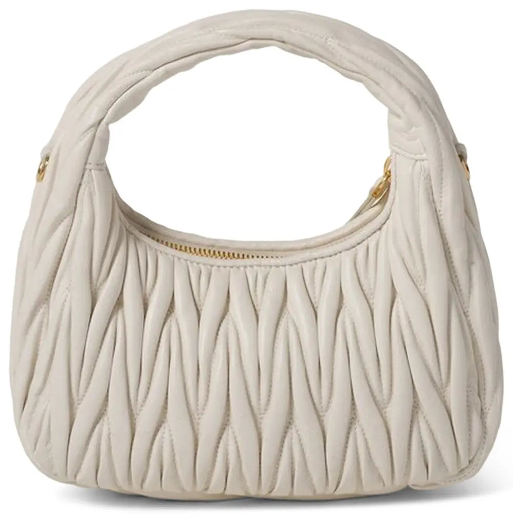 Miu Miu Wander Matelassé Nappa Leather Hobo Bag 'White' - dconcept.eu